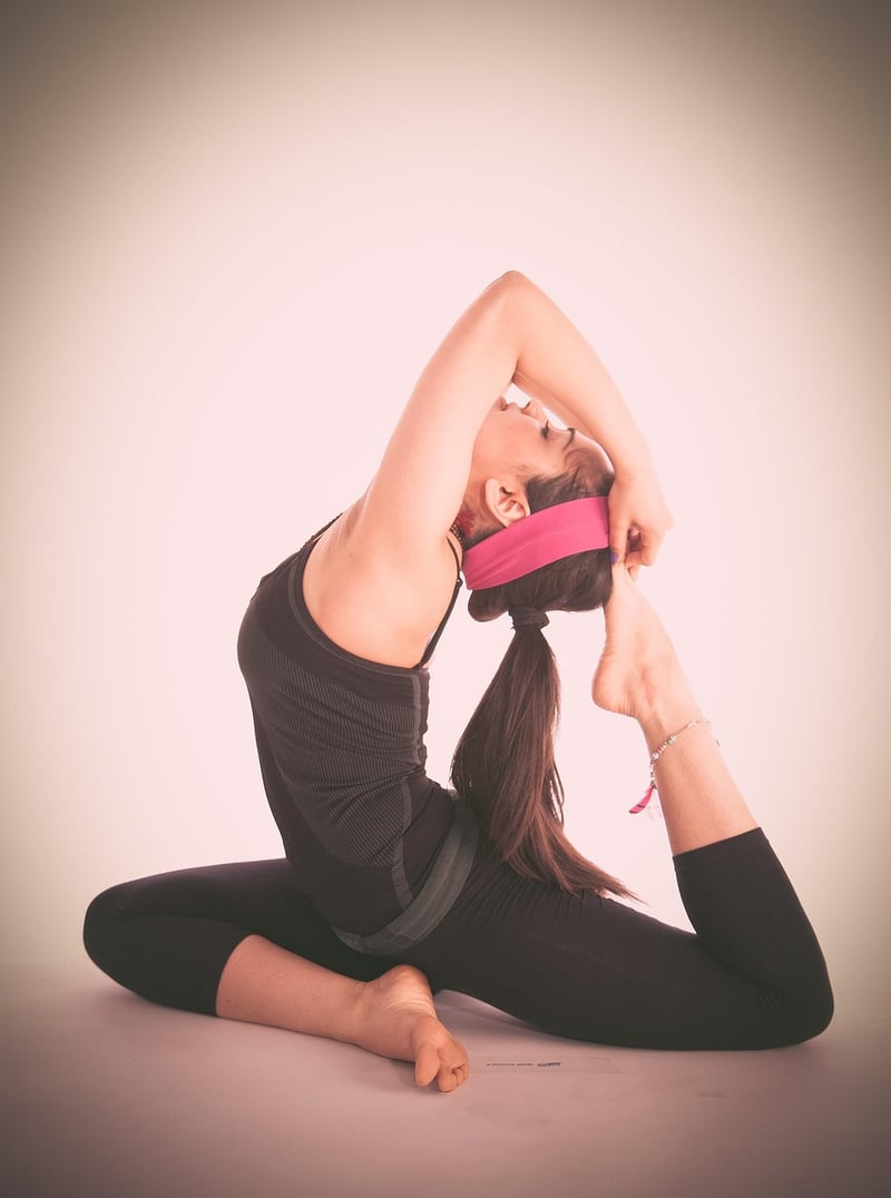 Woman practicing 4-7-8 breathing